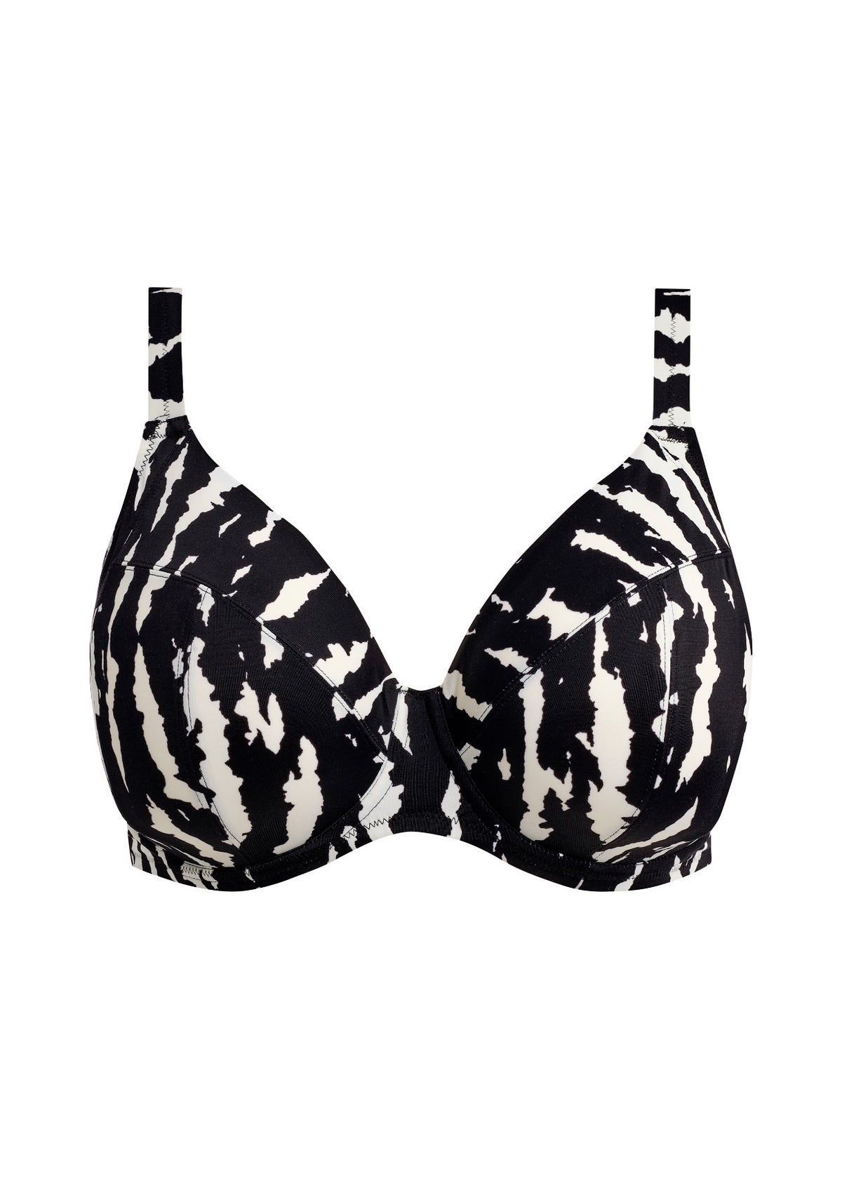 elomi Echo Shell Black Plunge Bikini Top