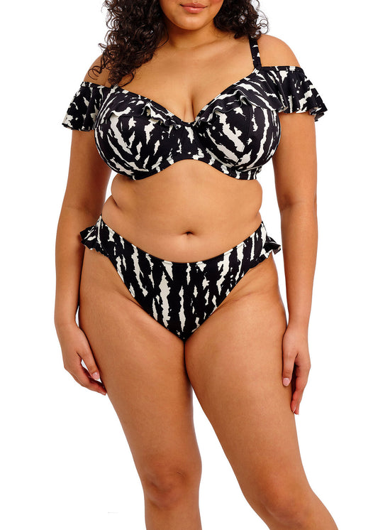 elomi Echo Shell Black High Leg Bikini Brief