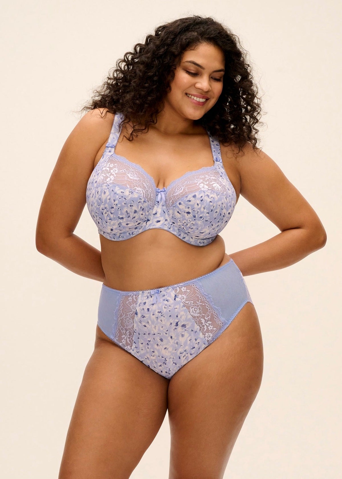 elomi Morgan Blue Leopard Stretch Banded Bra