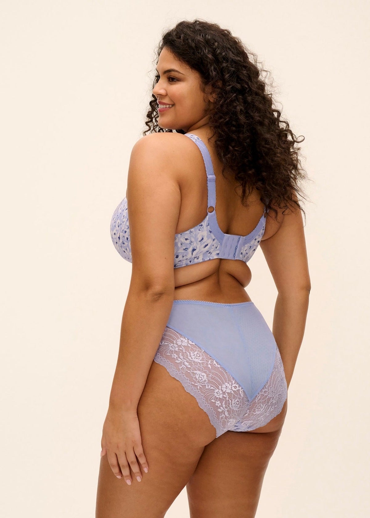 elomi Morgan Blue Leopard Stretch Banded Bra