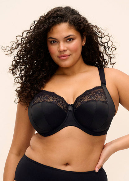 elomi Morgan Black Stretch Banded Bra