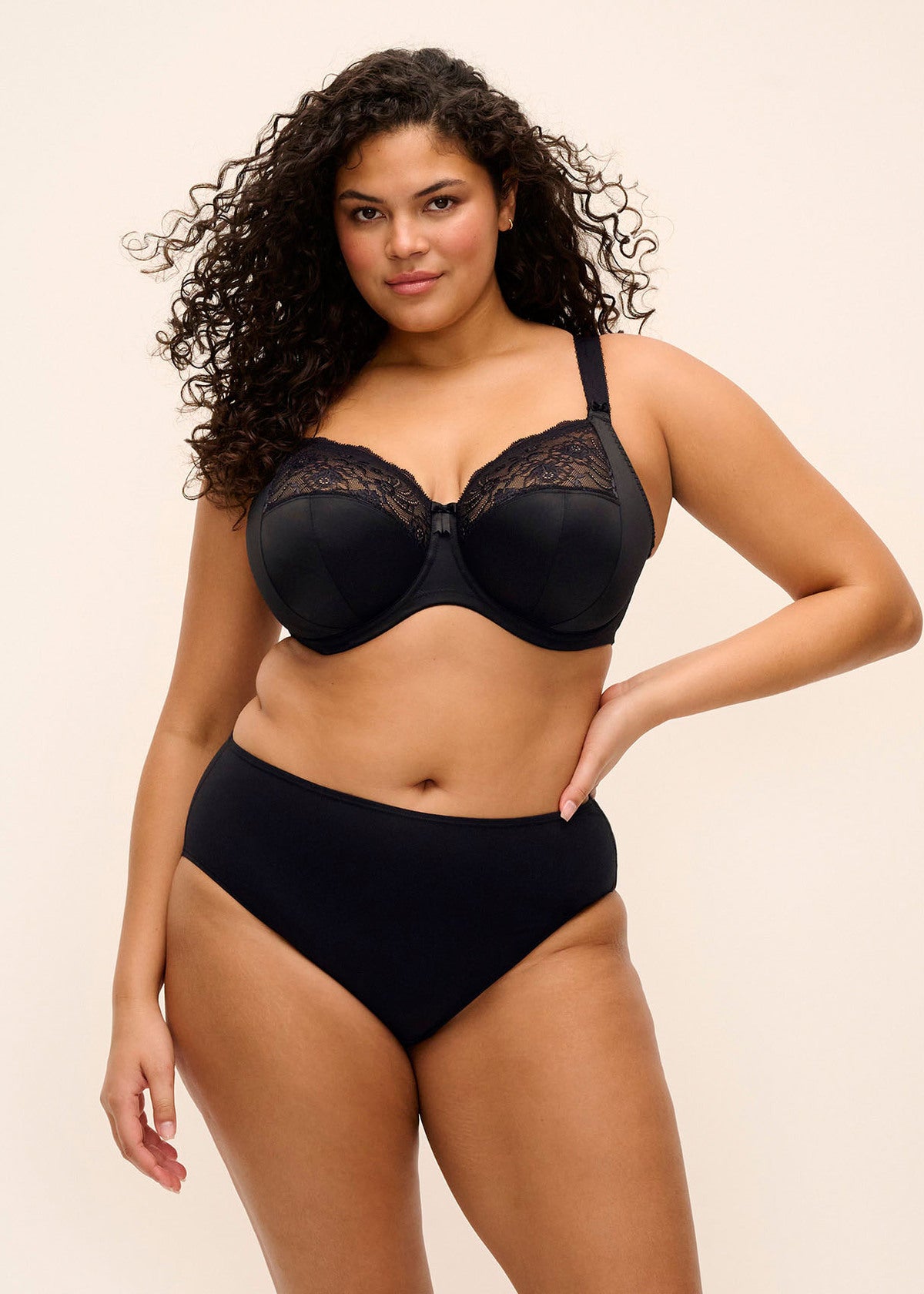 elomi Morgan Black Stretch Banded Bra