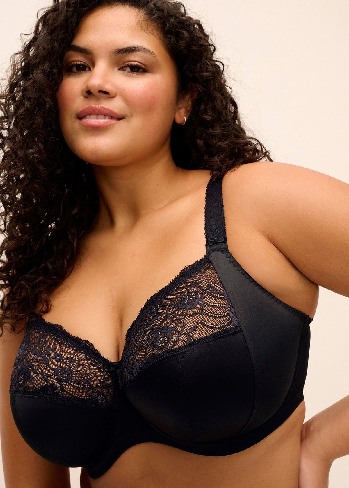 elomi Morgan Black Stretch Banded Bra