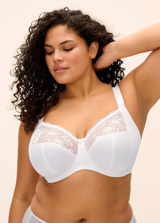 elomi Morgan White Stretch Banded Bra