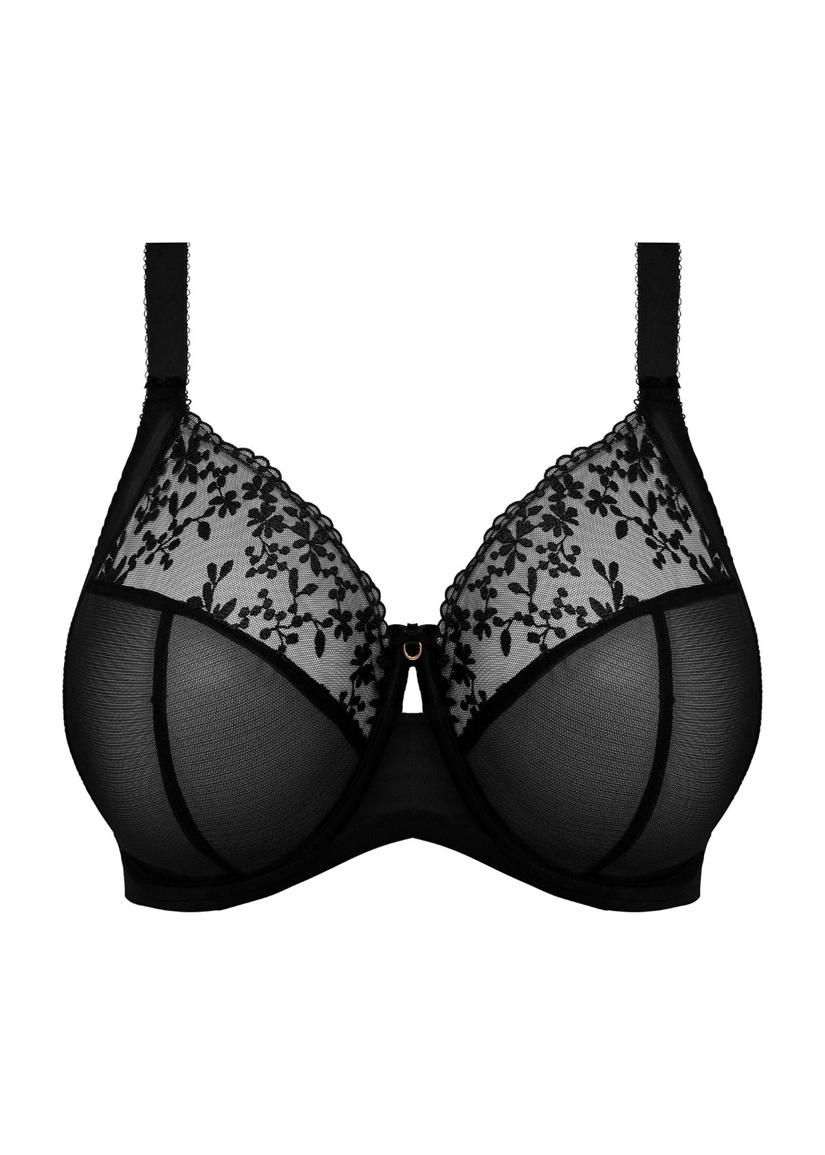 elomi Zarla Black Stretch Banded Bra