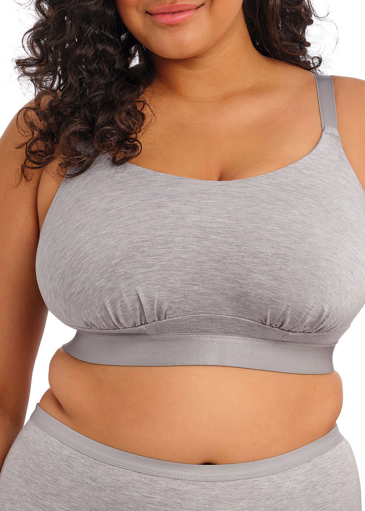 elomi Downtime Grey Marl Bralette