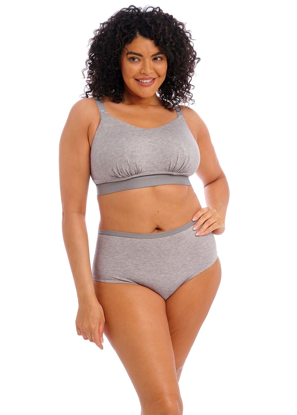 elomi Downtime Grey Marl Bralette