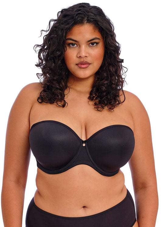 elomi Smooth Black Molded Strapless Bra