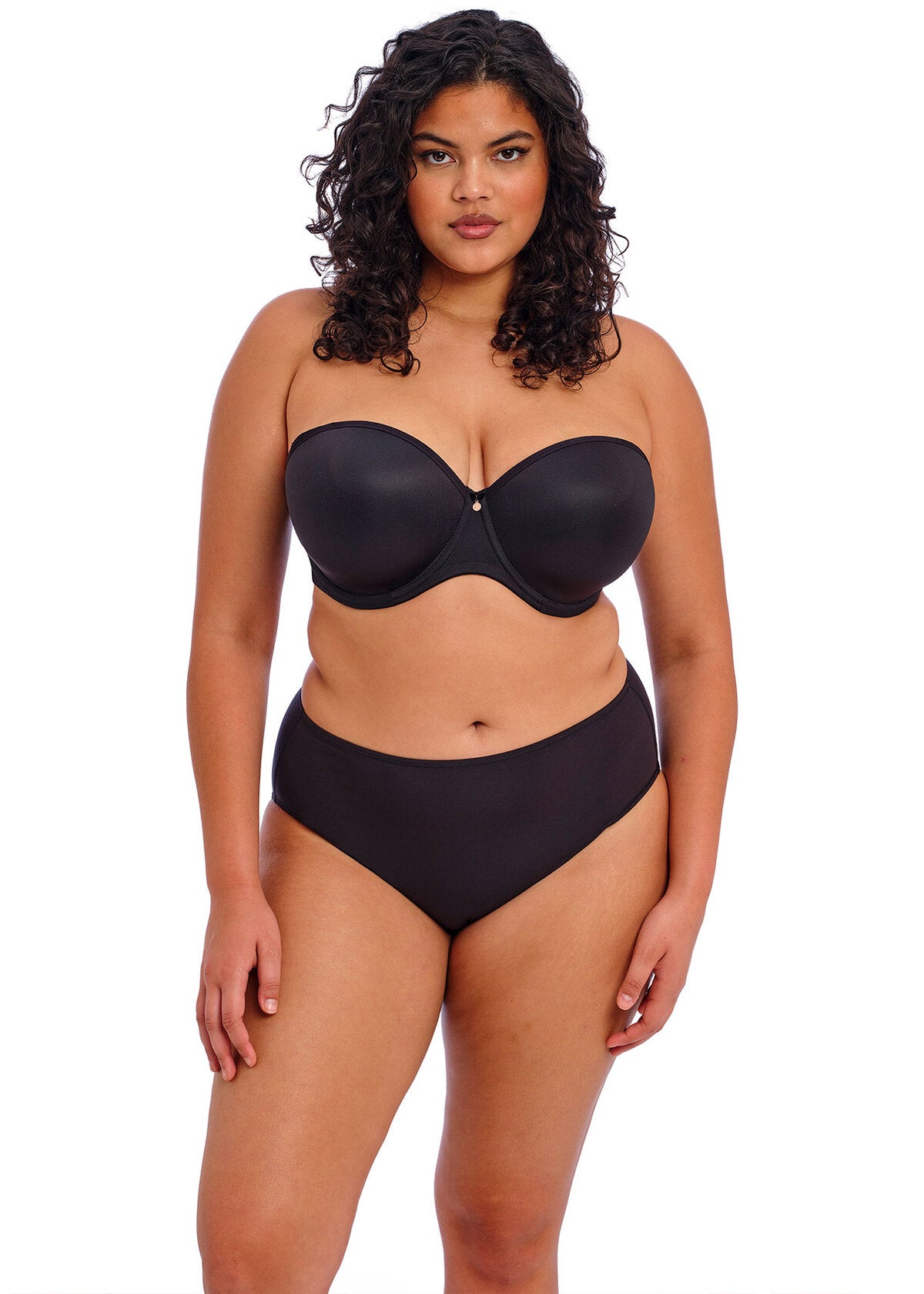 elomi Smooth Black Molded Strapless Bra