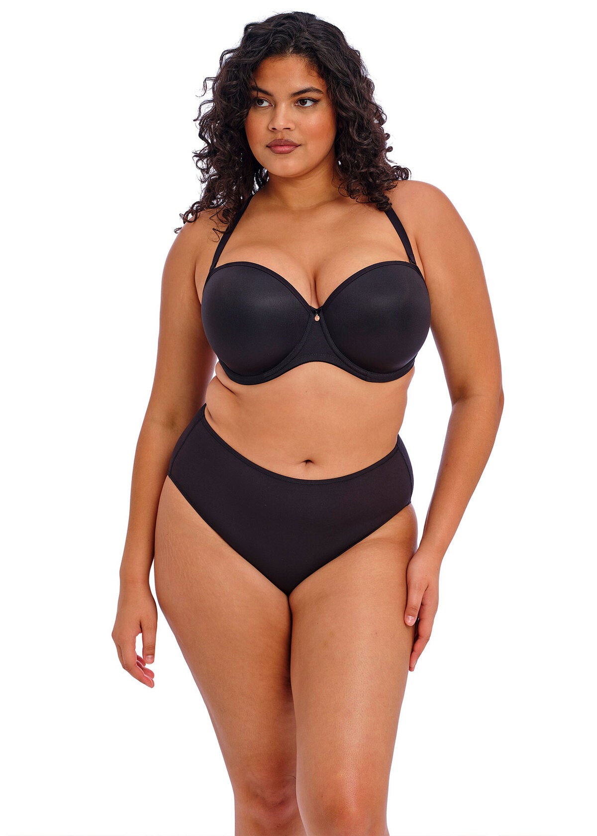 elomi Smooth Black Molded Strapless Bra