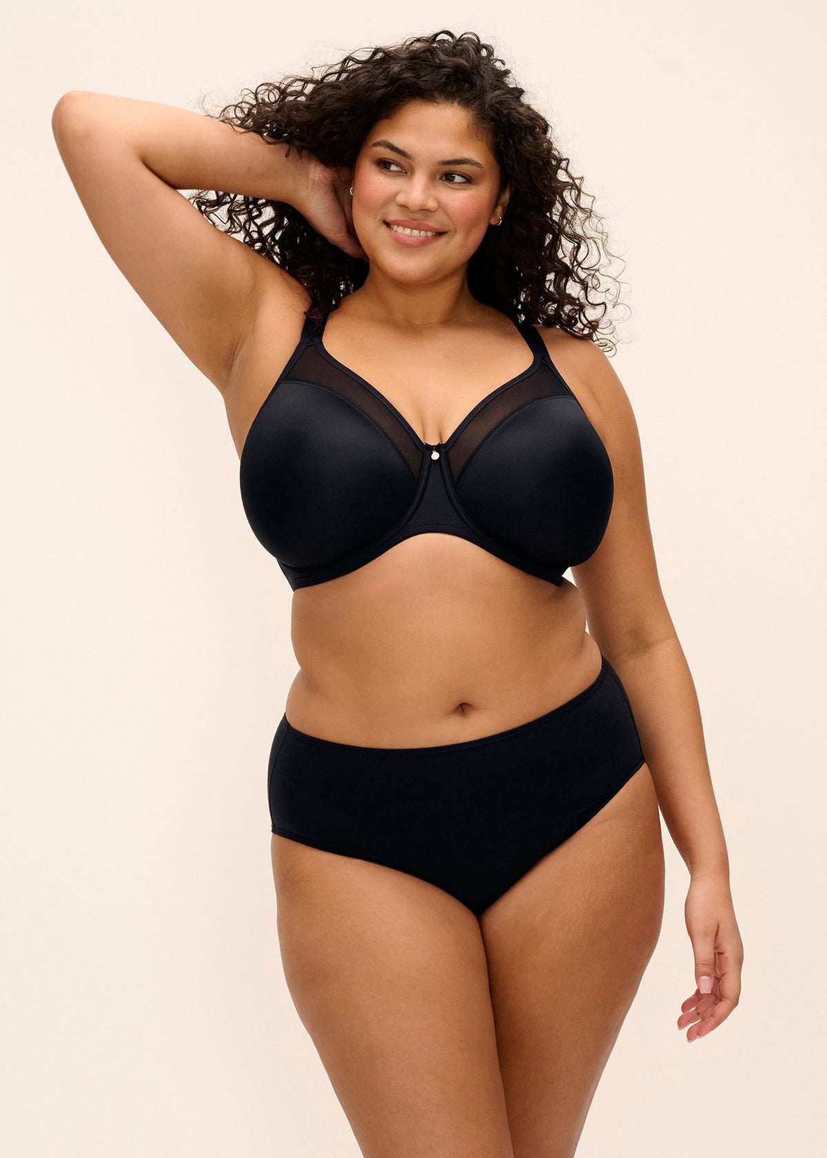 elomi Smooth Black Molded Bra