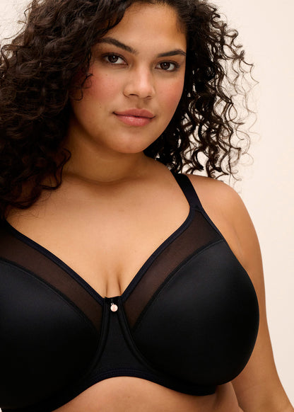 elomi Smooth Black Molded Bra