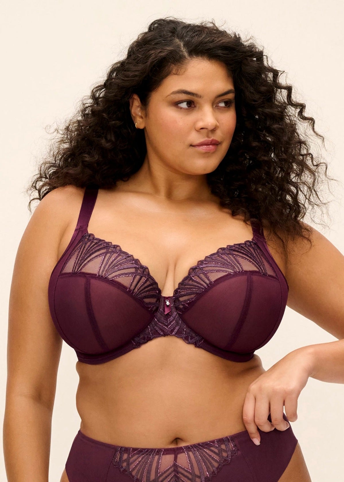 elomi Reja Fig Plunge Bra