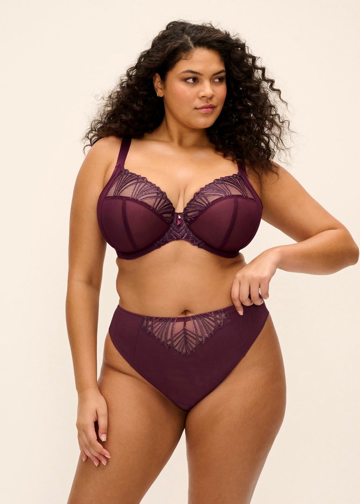 elomi Reja Fig Plunge Bra