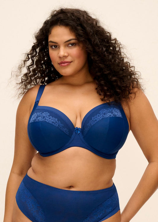 elomi Nerina French Navy Stretch Plunge Bra