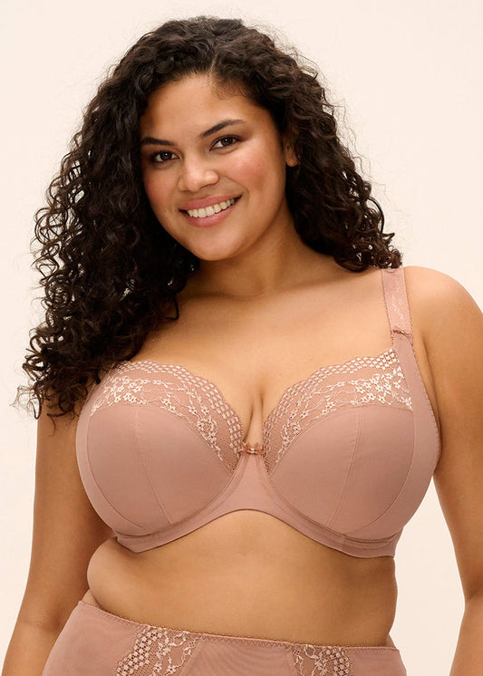 elomi Lucie Mocha Stretch Plunge Bra