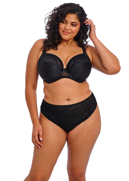 elomi Nerina Black Stretch Plunge Bra