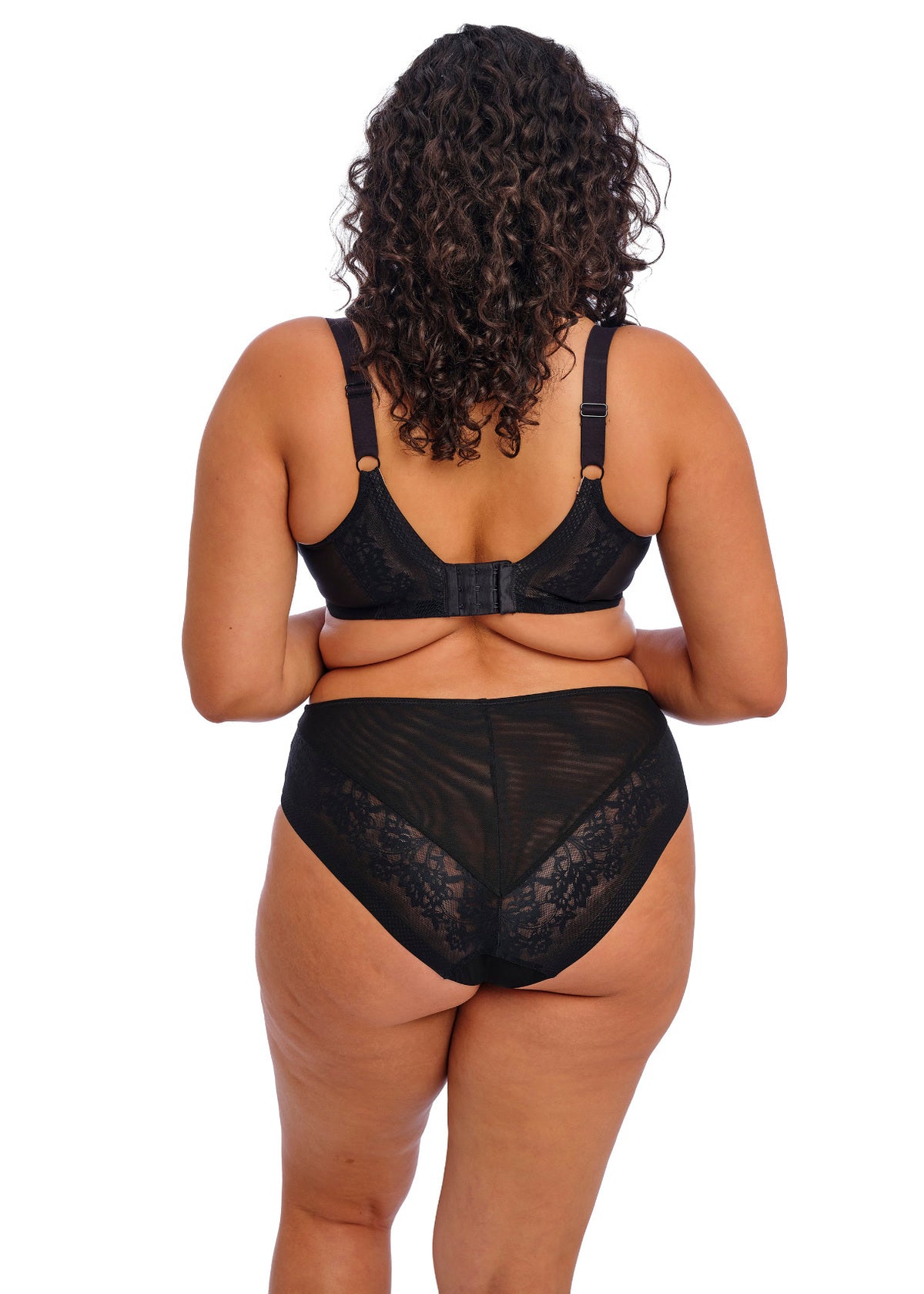 elomi Nerina Black Stretch Plunge Bra
