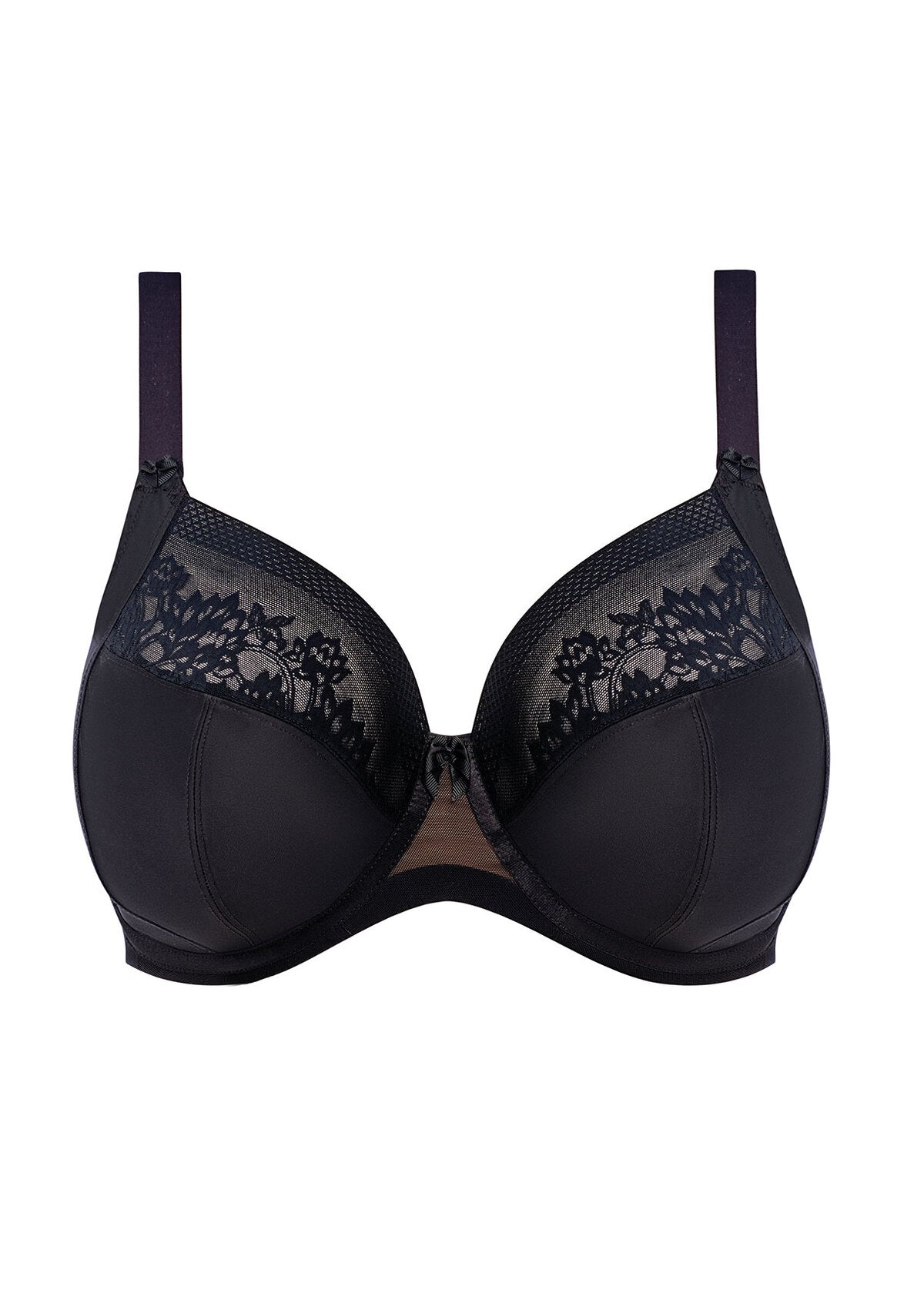 elomi Nerina Black Stretch Plunge Bra