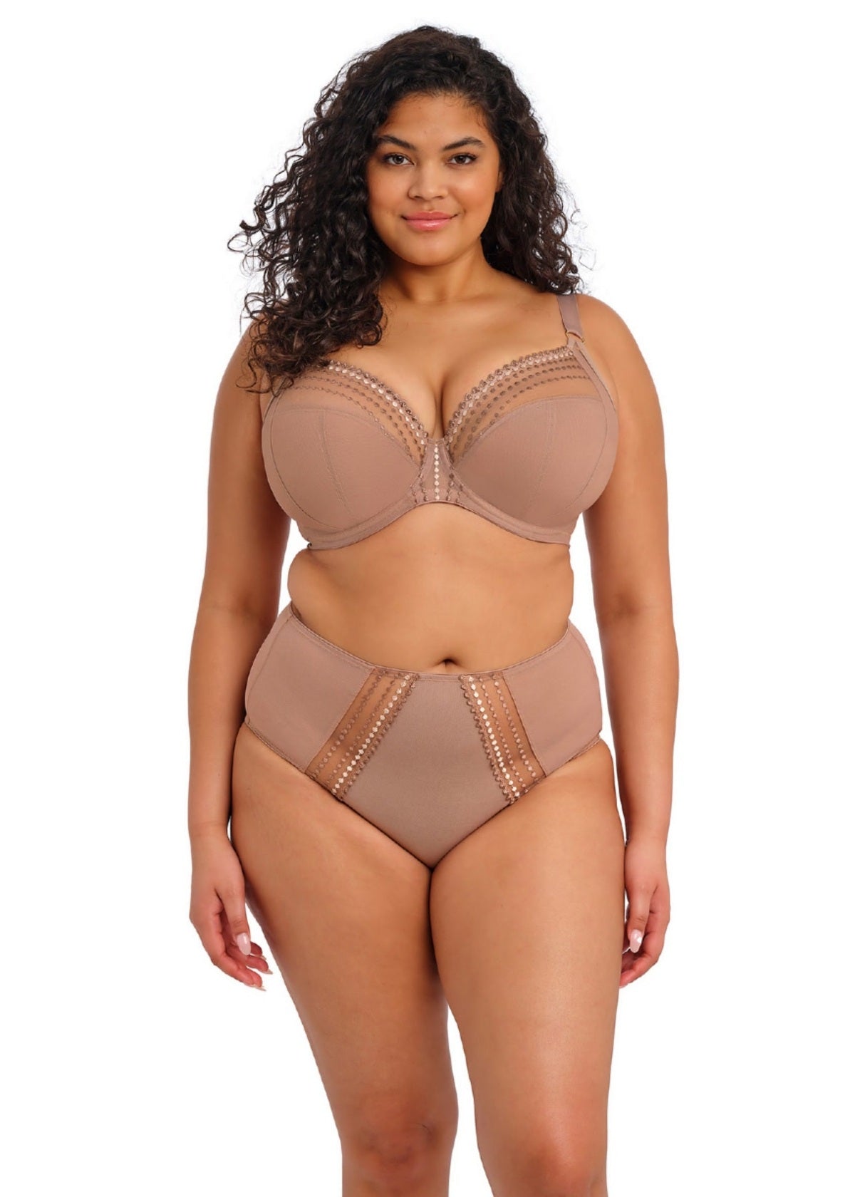 elomi Matilda Praline Plunge Bra