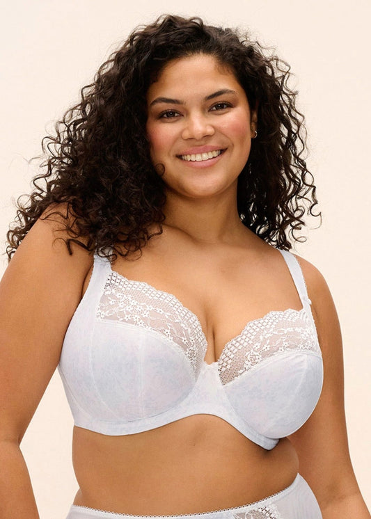 elomi Lucie White Stretch Plunge Bra