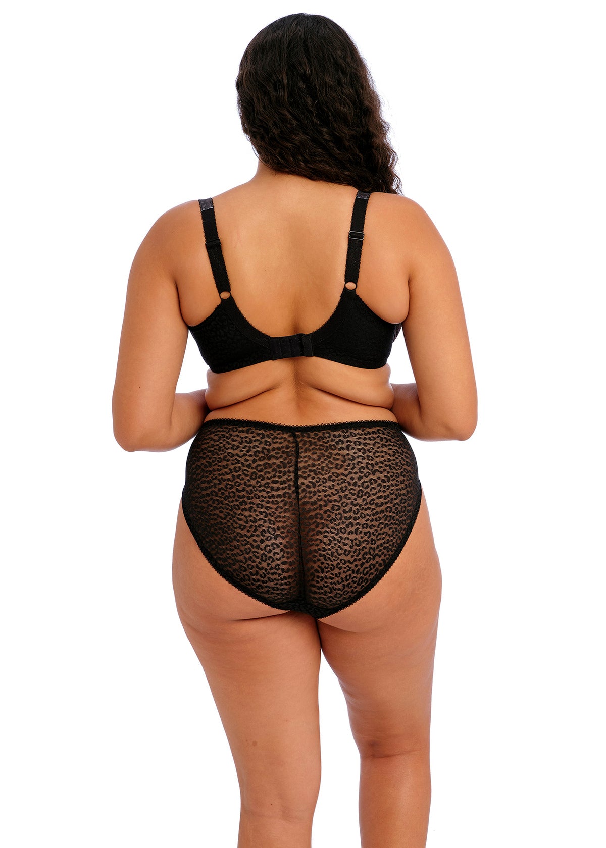 elomi Lucie Black Stretch Plunge Bra