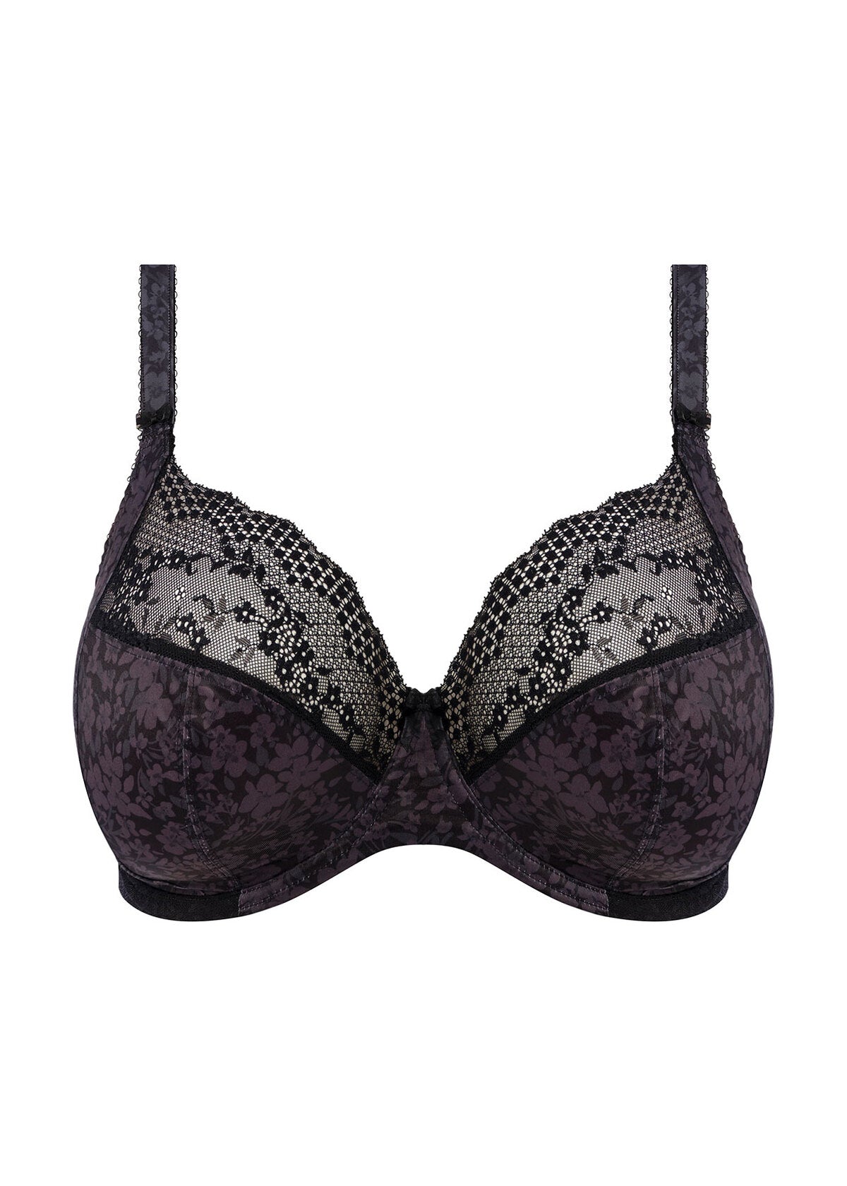 elomi Lucie Black Stretch Plunge Bra