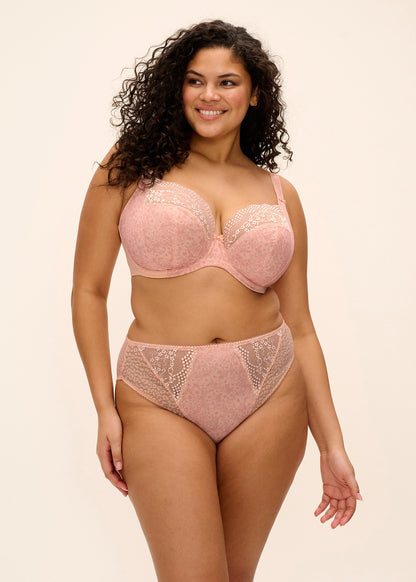 elomi Lucie Pale Blush Stretch Plunge Bra