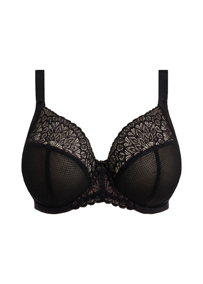 elomi Tiernie Black Stretch Plunge Bra