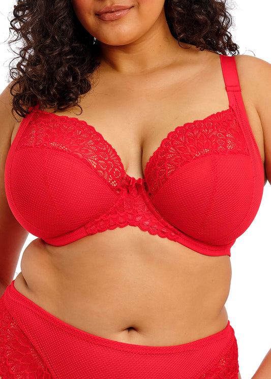 elomi Tiernie Red Stretch Plunge Bra