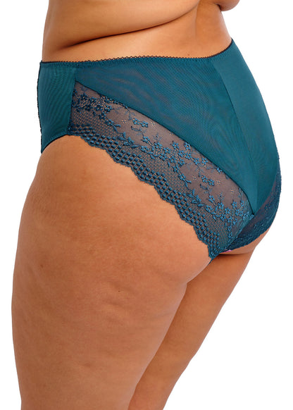 elomi Lucie Teal Floral High Leg Brief