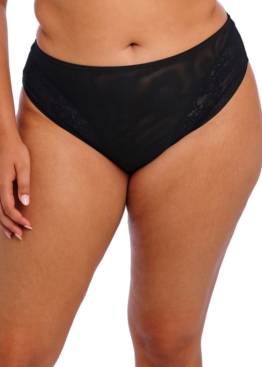 elomi Nerina Black High Leg Brief