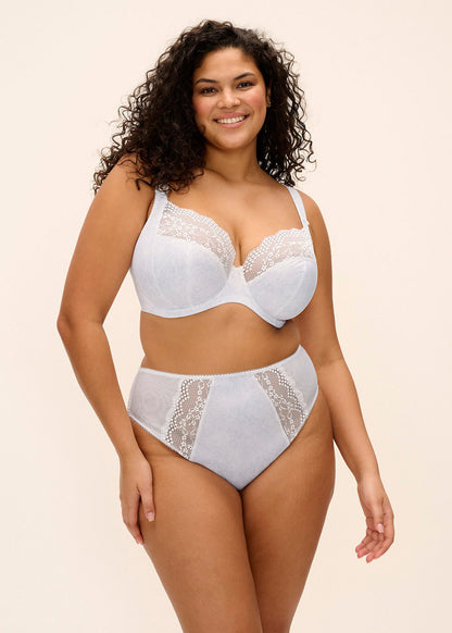 elomi Lucie White High Leg Brief