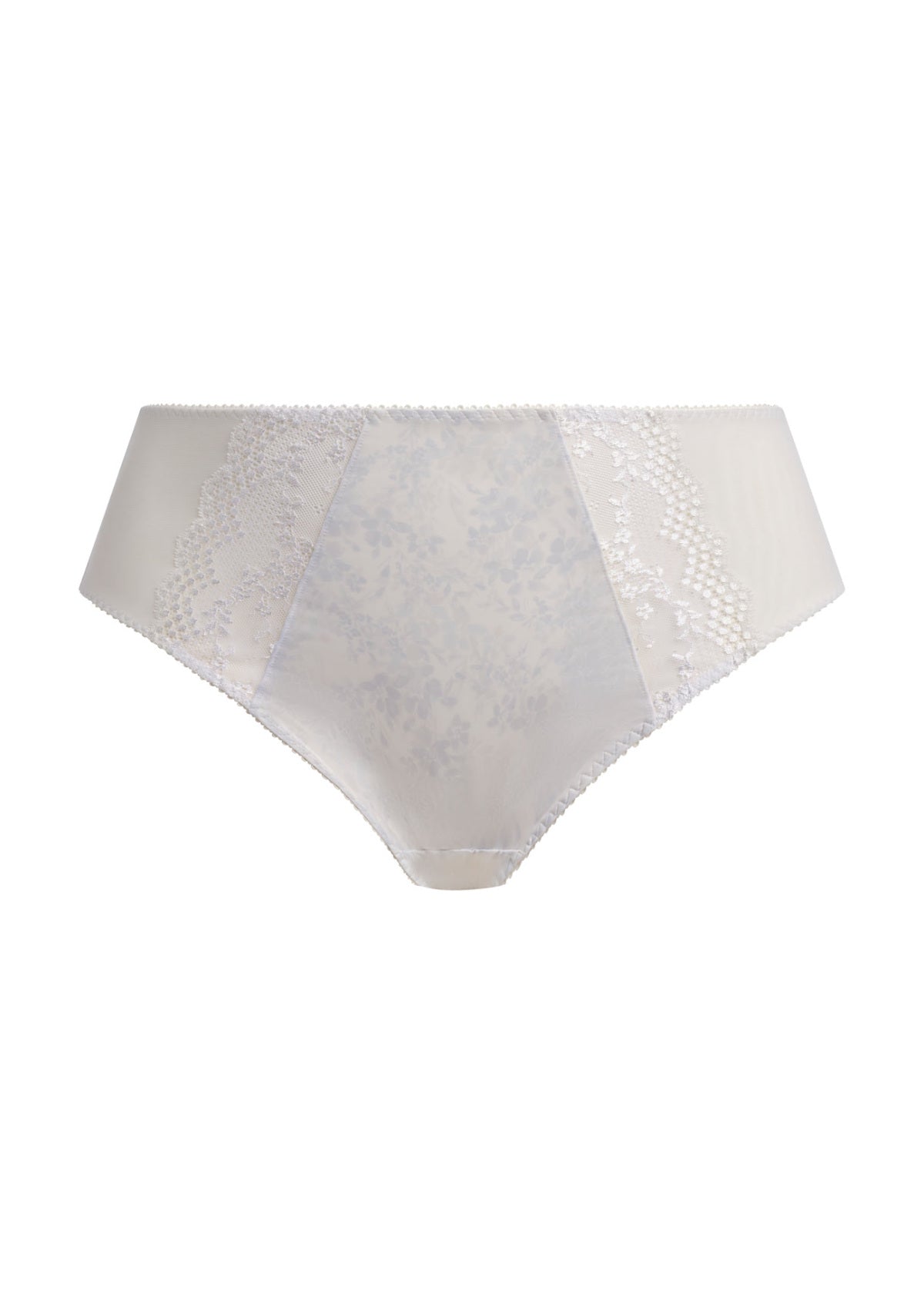 elomi Lucie White High Leg Brief