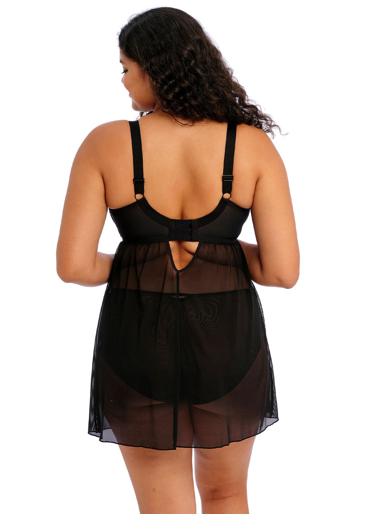 elomi Sachi Black Babydoll
