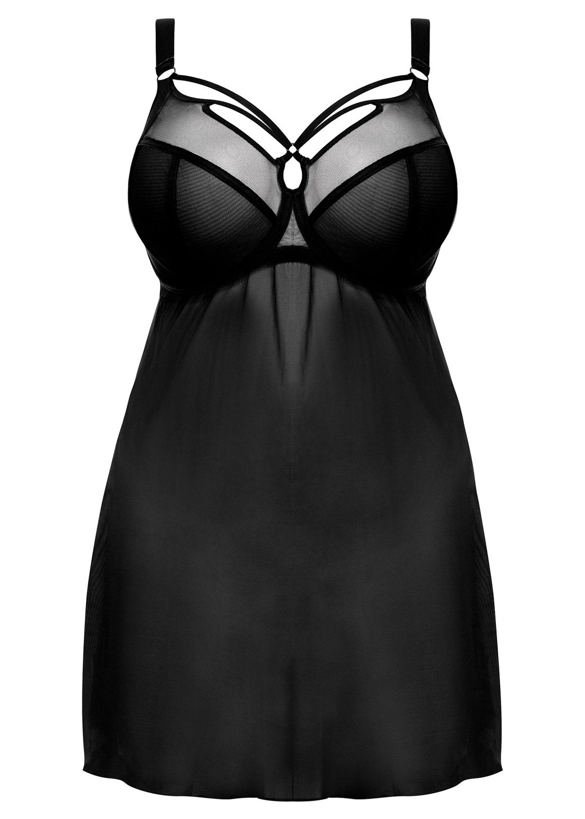 elomi Sachi Black Babydoll