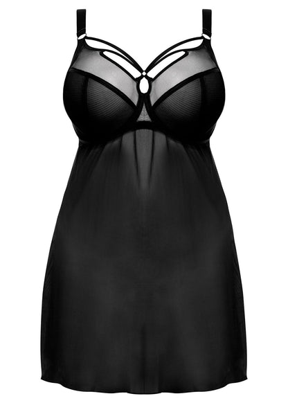 elomi Sachi Black Babydoll