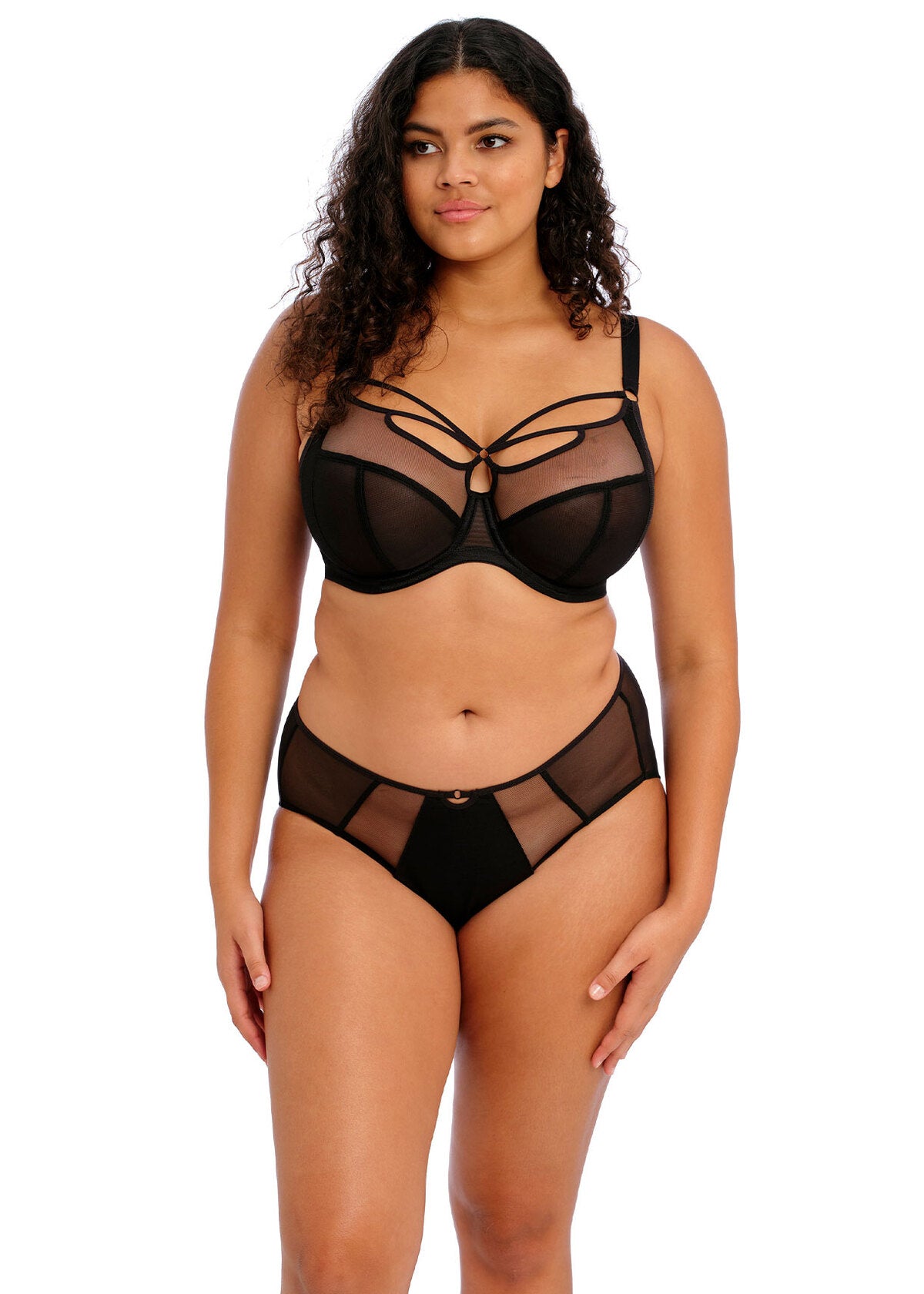 elomi Sachi Black Plunge Bra