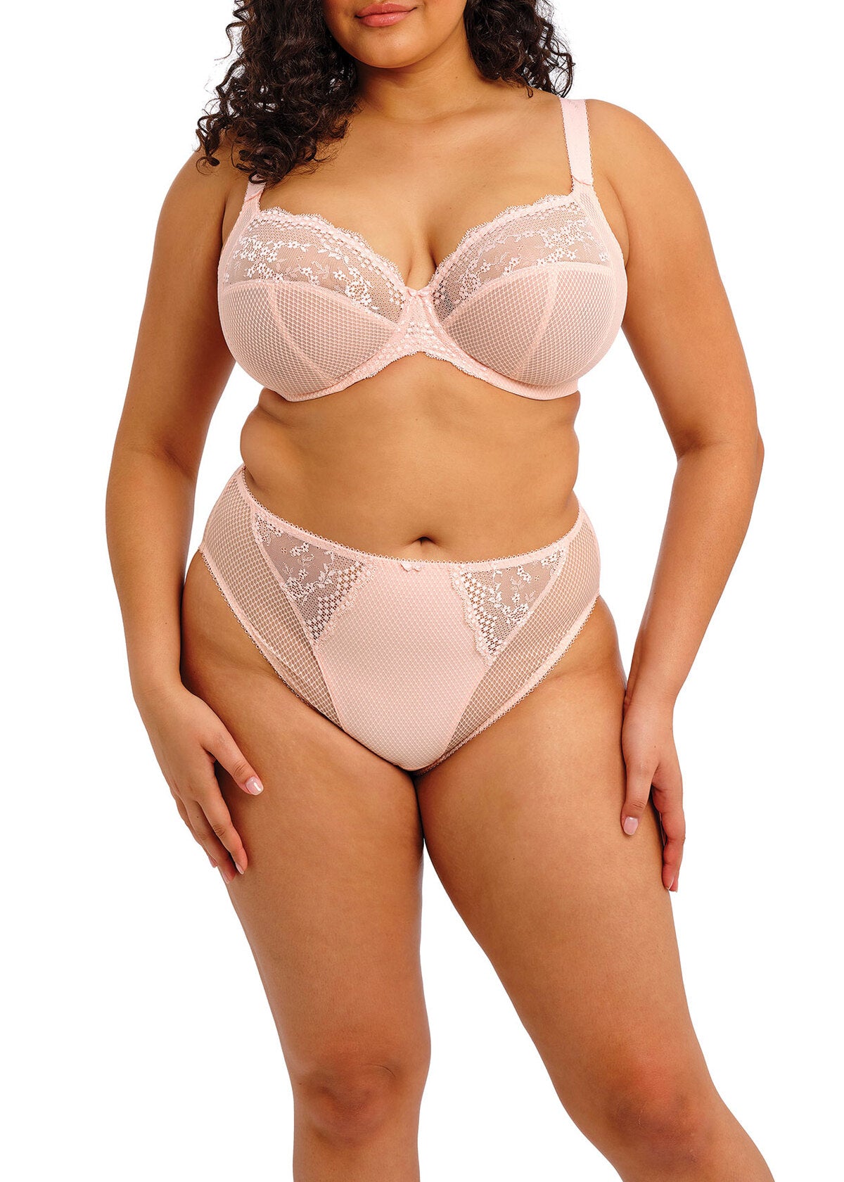 elomi Charley Ballet Pink Stretch Plunge Bra
