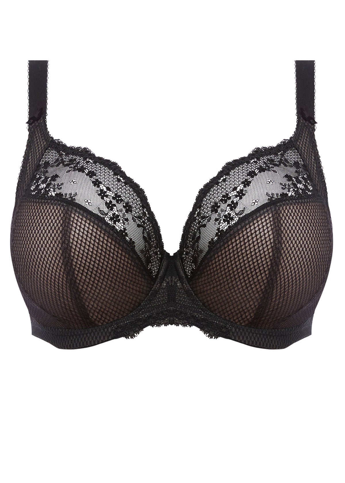 elomi Charley Black Stretch Plunge Bra