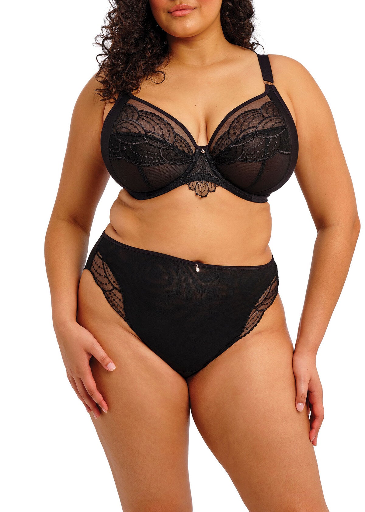 elomi Priya Black Plunge Bra