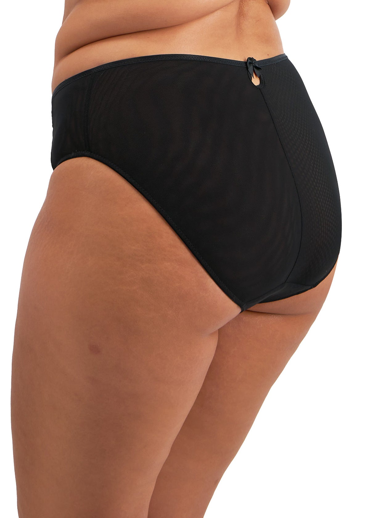 elomi Teagan Black / Almond High Leg Brief