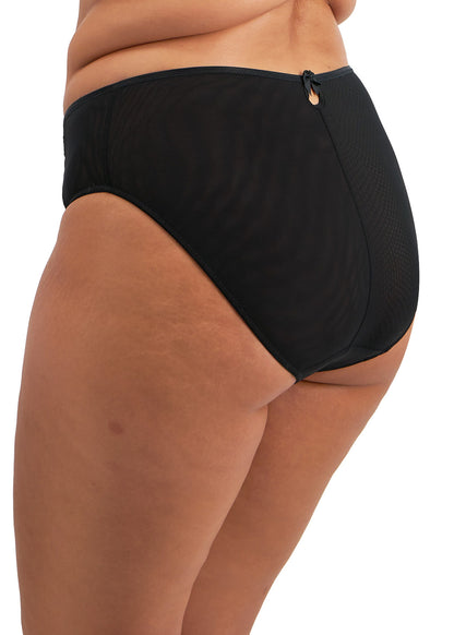 elomi Teagan Black / Almond High Leg Brief