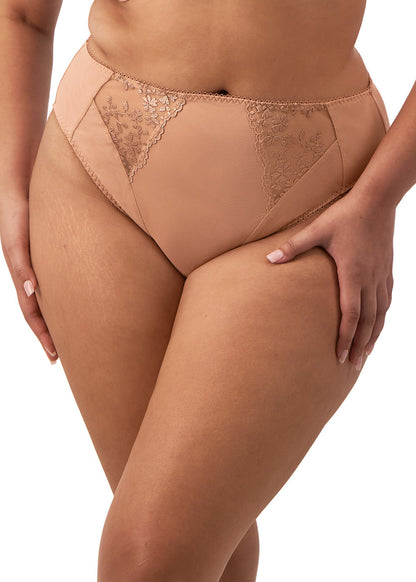 elomi Zarla Cafe Au Lait High Leg Brief