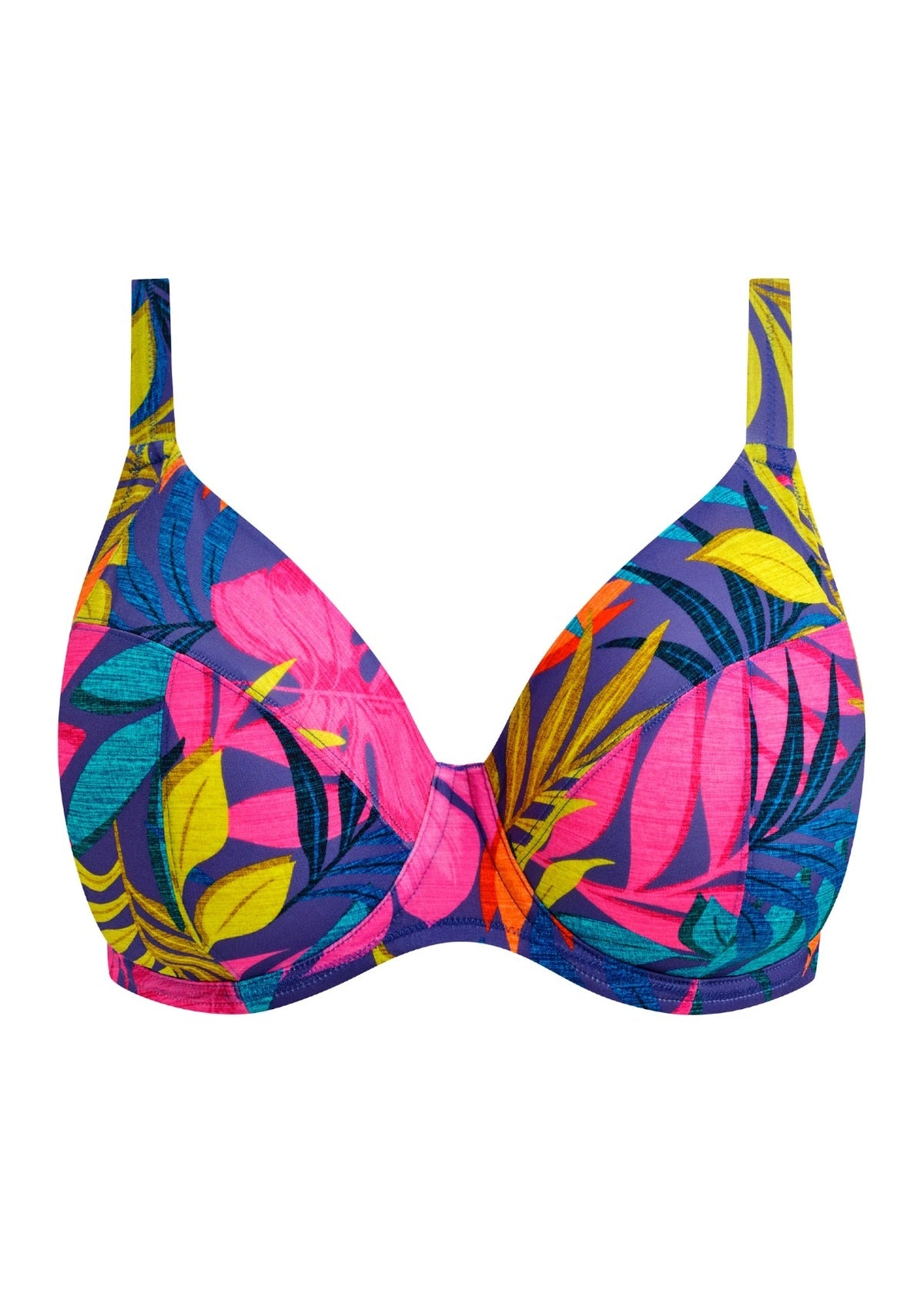 elomi Porto Rafti Indigo Plunge Bikini Top