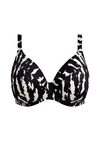 elomi Echo Shell Black Plunge Bikini Top