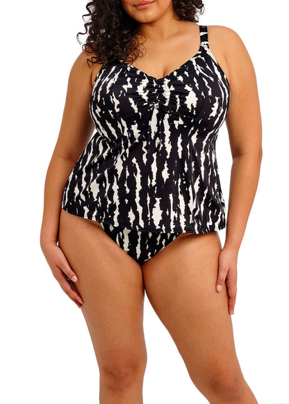elomi Echo Shell Black Molded Tankini Top