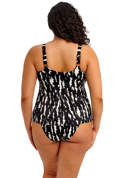 elomi Echo Shell Black Molded Tankini Top