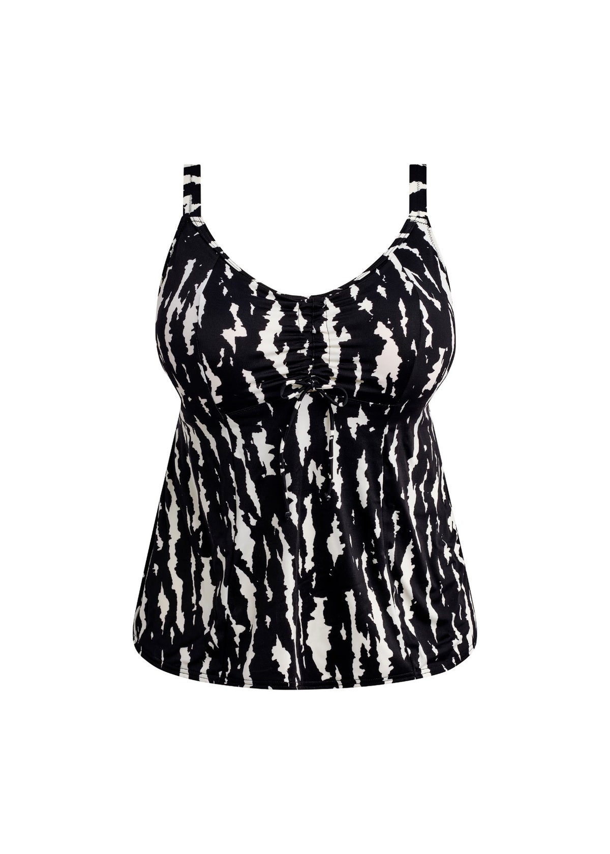 elomi Echo Shell Black Molded Tankini Top