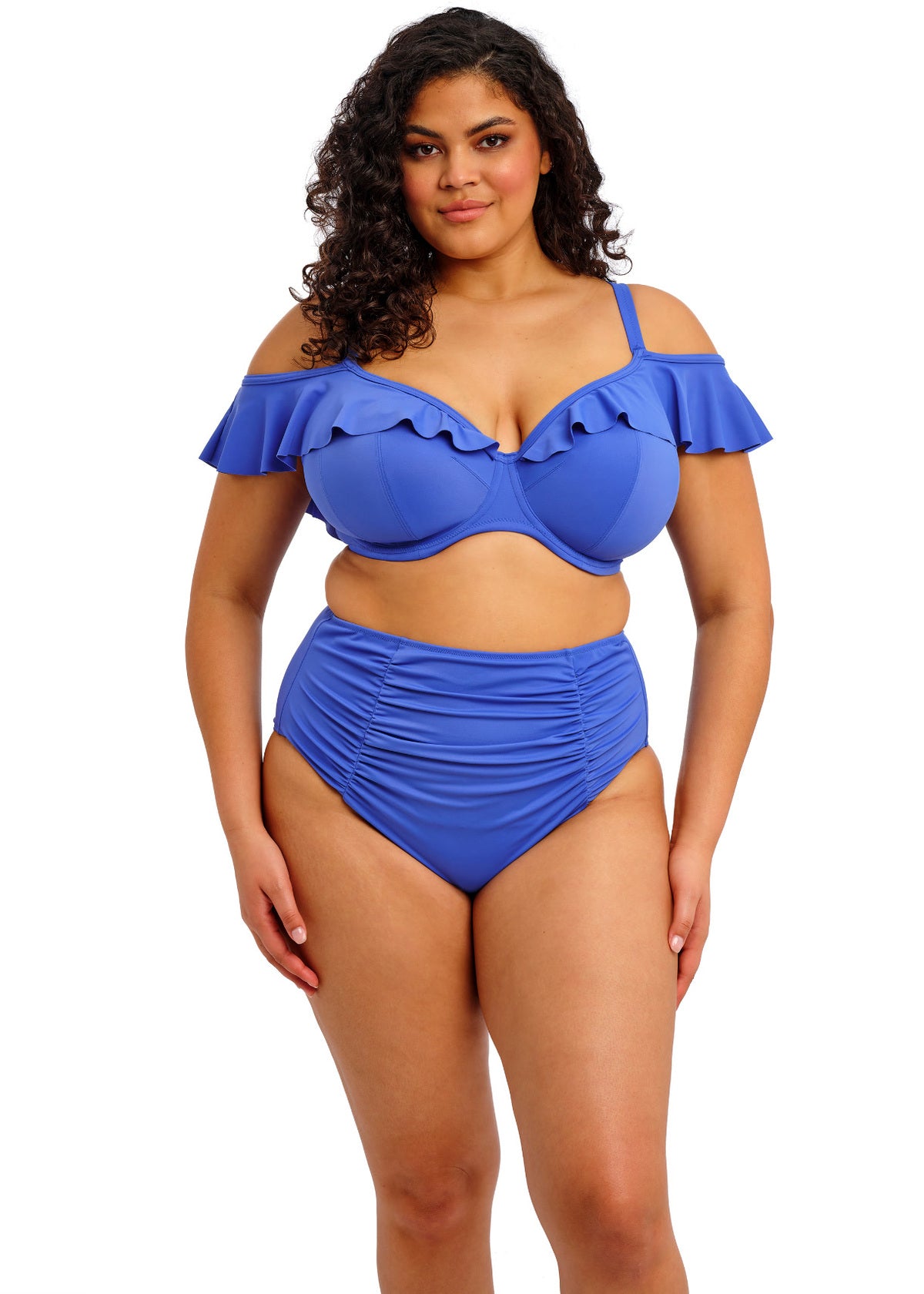 elomi Plain Sailing Azure Bardot Bikini Top